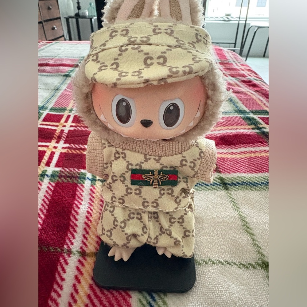 Labubu stylish Beige outfit